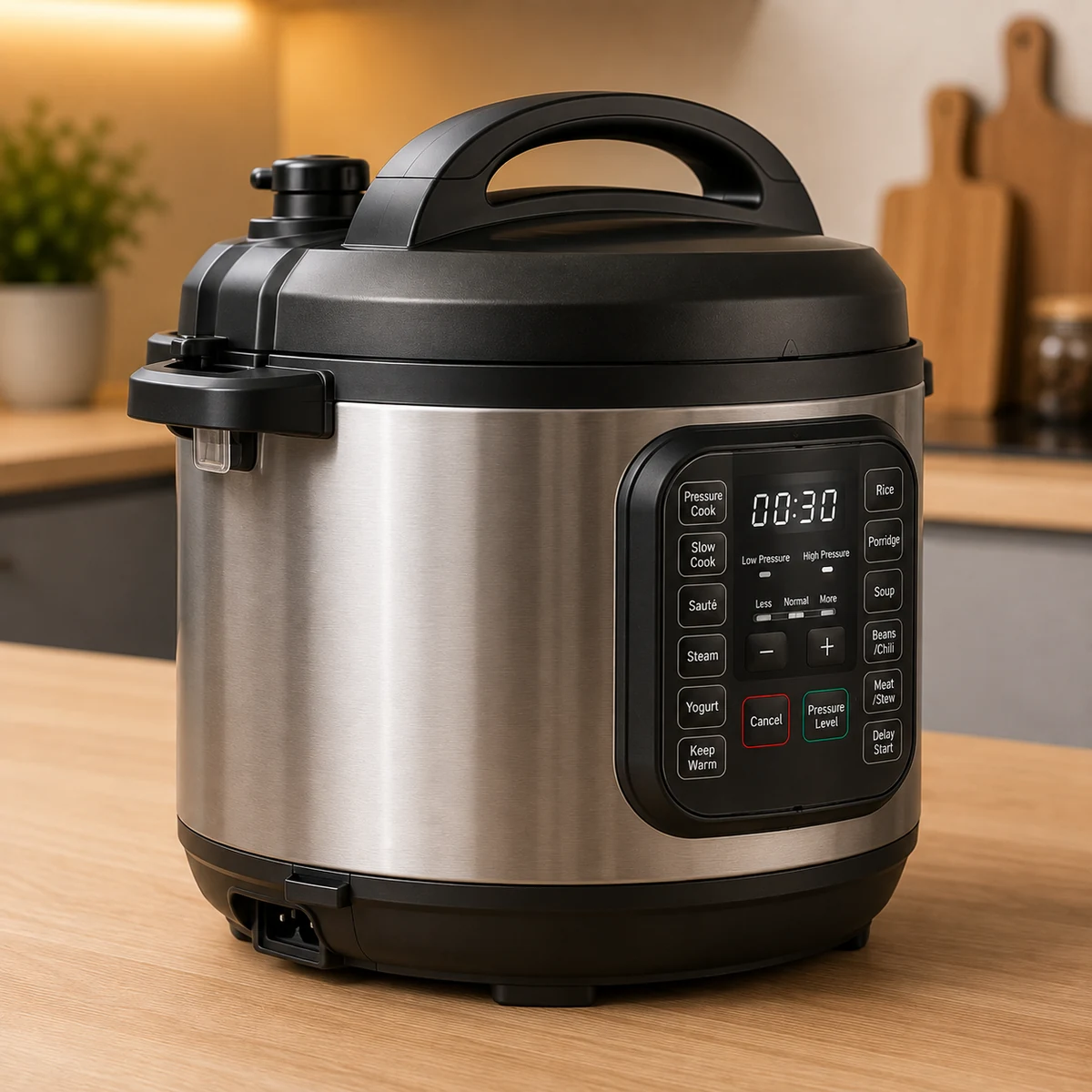 Digital Stainless Steel Multi-Function Pressure Cooker & Multicooker