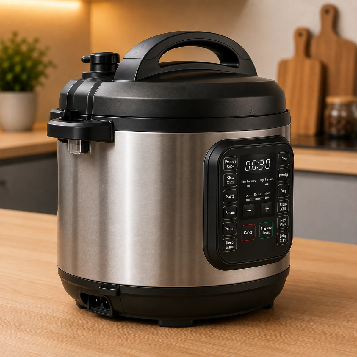 Digital Stainless Steel Multi-Function Pressure Cooker & Multicooker